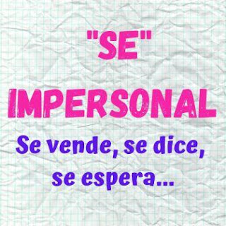 "SE" IMPERSONAL