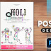 Holi festival party poster design in | Photoshop 2021 Tutorial |