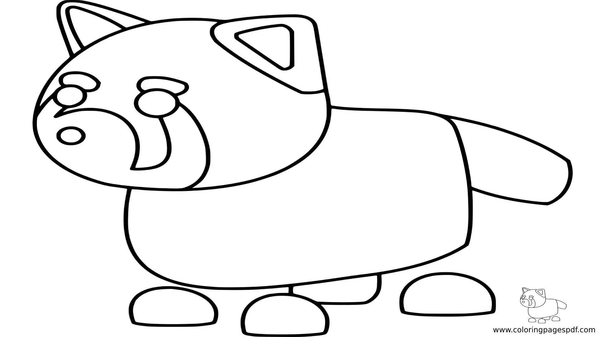 Adopt Me Panda Coloring Pages