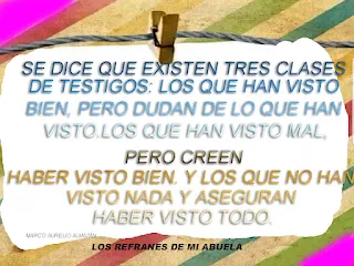 Frases sobre el testigos