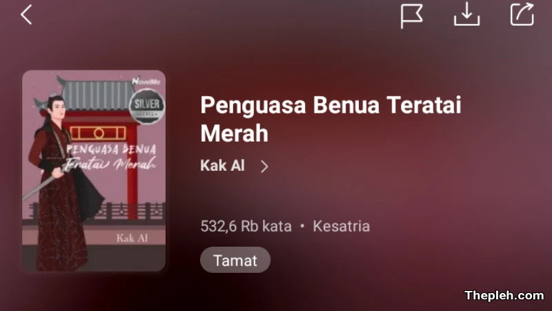 Novel Penguasa Benua Teratai Merah