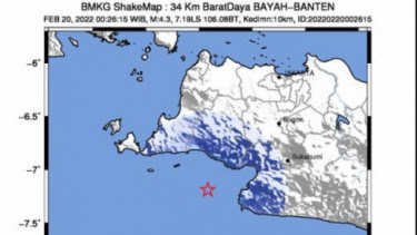 Banten Kembali Diguncang Gempa, Kali Ini Terasa di Pandeglang