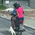 VÍDEO: Mulher é flagrada arrastando cachorro enquanto anda de moto em alta velocidade