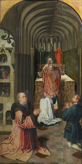 Набожные и рассеянные на мессе Около 1500 г. Масло, картон