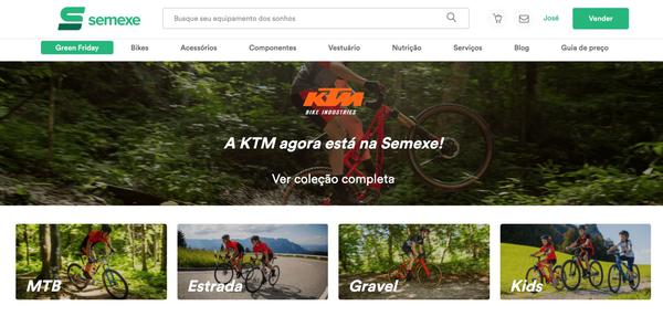 KTM bikes está com loja virtual na plataforma do Semexe - Foto: Divulgação