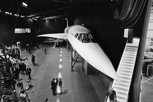 Fotografías de la fabricación del Concorde en los años 60
