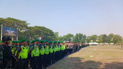 TNI Polri Jatim Gelar Apel Pam Memyambut Kunker Wapres ke Pasuruan