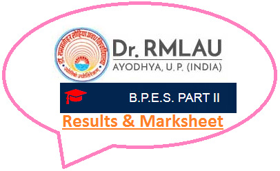 Avadh University BPES Part 2 Result 2021