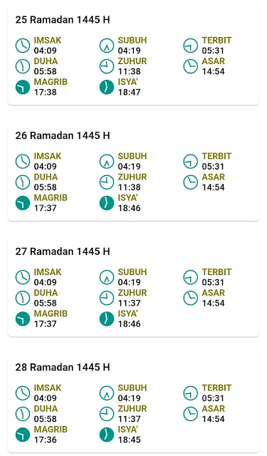 Jadwal Imsakiyah Ramadan 1445 H/2024 M Kabupaten Tuban Provinsi Jawa Timur
