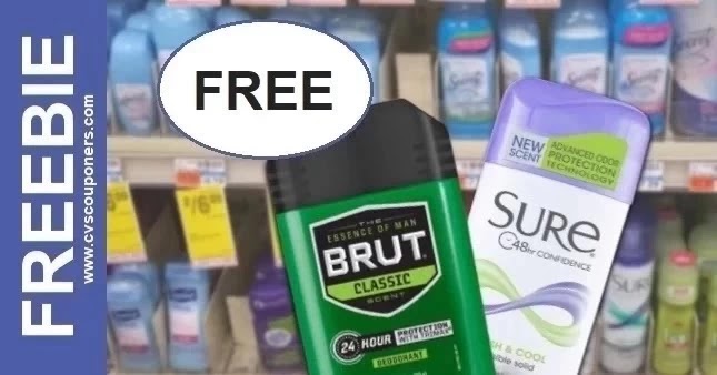 FREE Sure or Brut Deodorant CVS Deal 5/22-5/28