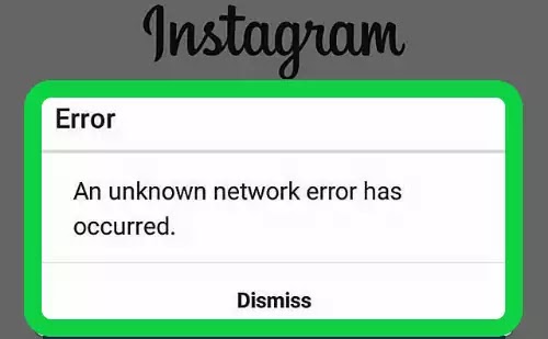 How To Fix An Unknown Network Error Has Occurred Problem Solved in Instagram
