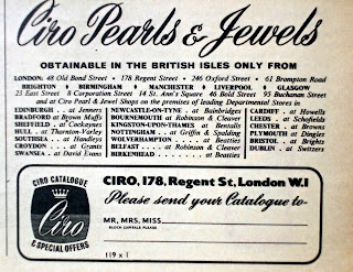 Ciro Pearls jewellery vintage advert