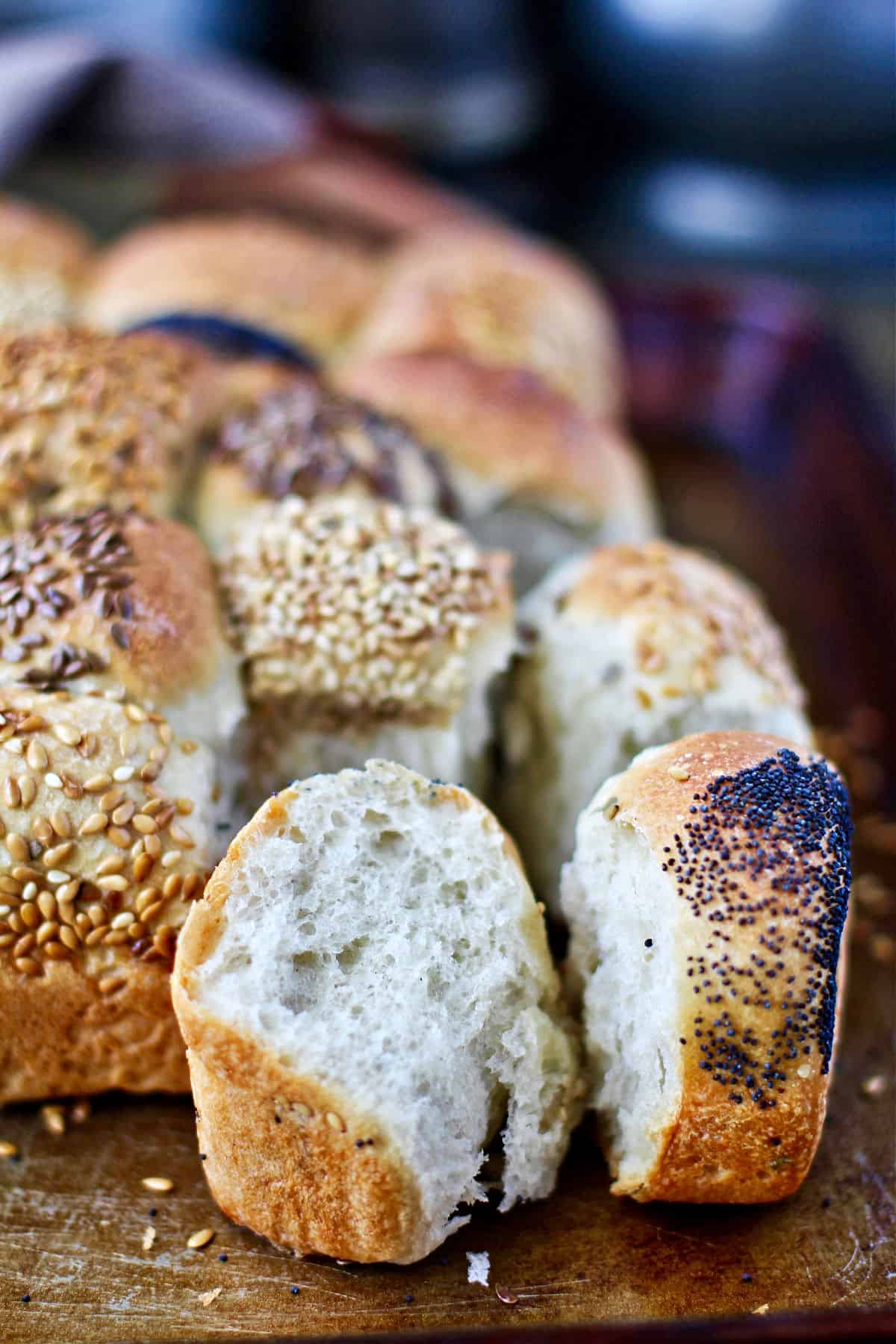 piece of savory monkey bread.