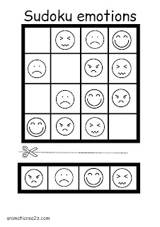 sudoku for kids faces emotions