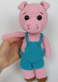 PATRON GRATIS CERDO AMIGURUMI 49392 🐷