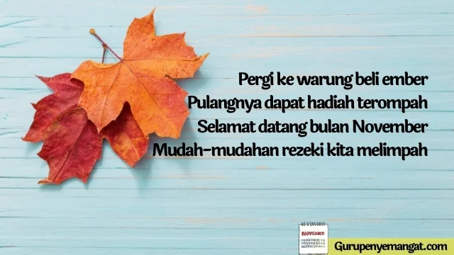 Pantun Ucapan Menyambut Bulan November