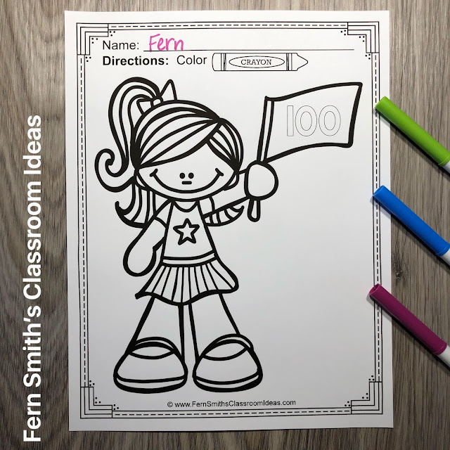 Click Here to Grab These 100th Day Coloring Page For Your Classroom Today!