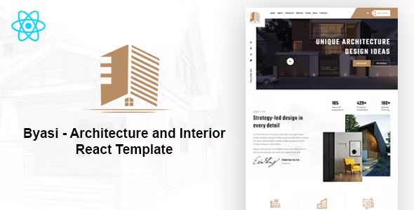 Best Architecture and Interior React Template