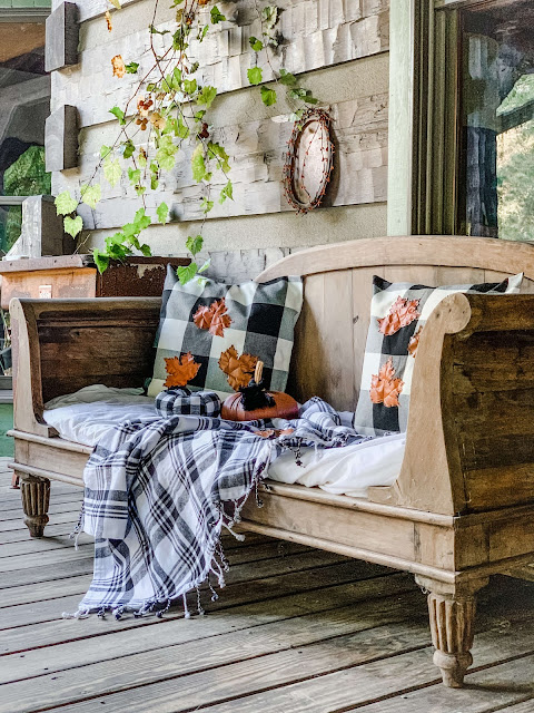Buffalo Check and Leather Fall Decor | The Roots of Home