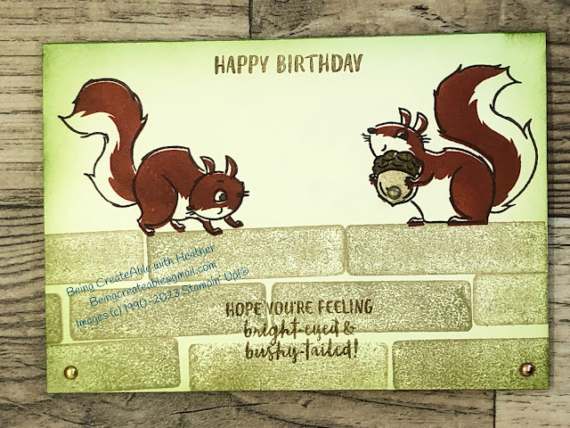 Alternate ways to use clear Blocks, Stampin' Up! Nuts about Squirrels