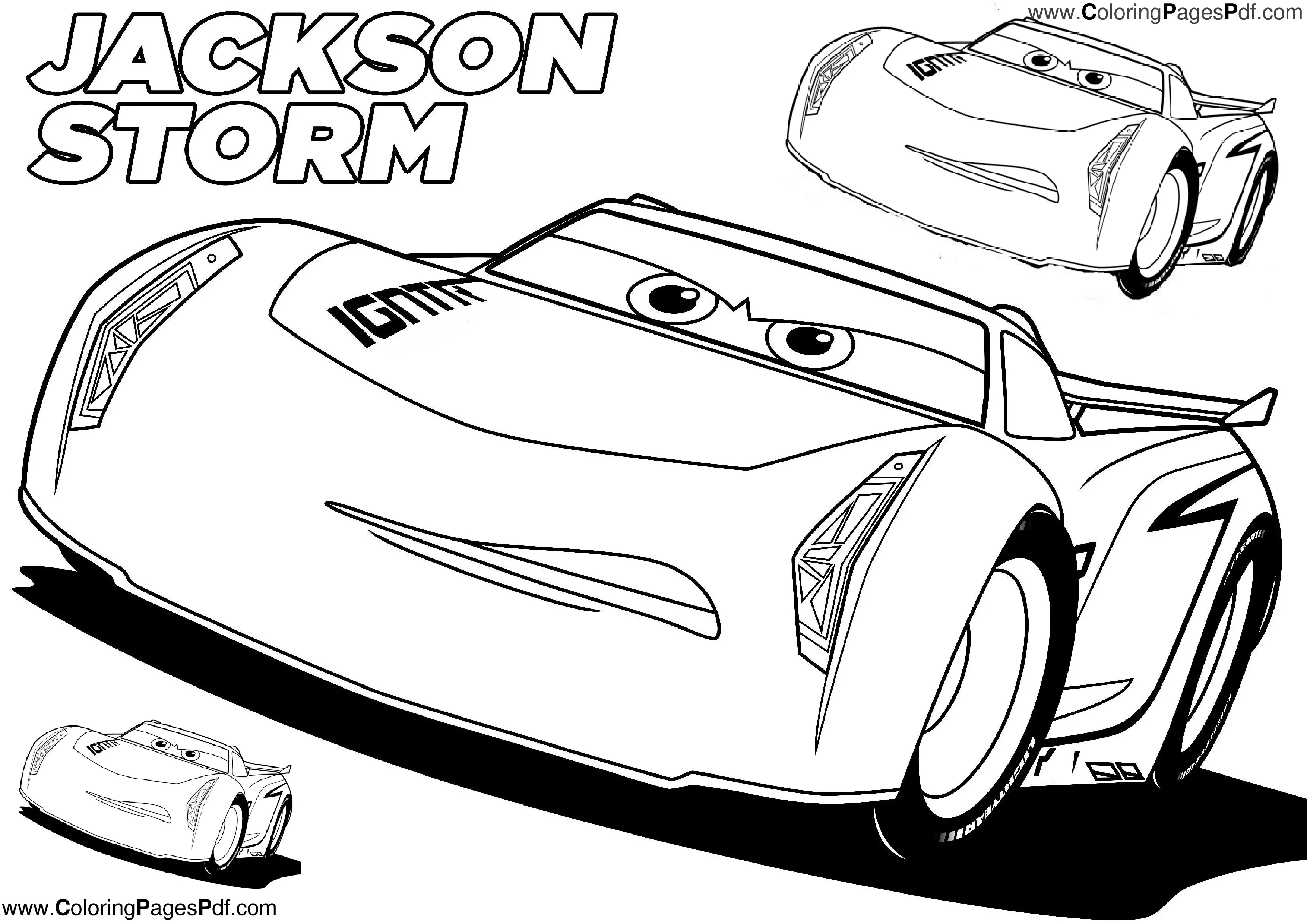 Jackson Storm coloring page