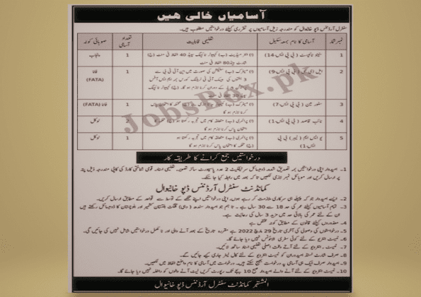 Join Pak Army Civilian New Jobs Alerts 2022 March Recruitment Advertisements Apply Online