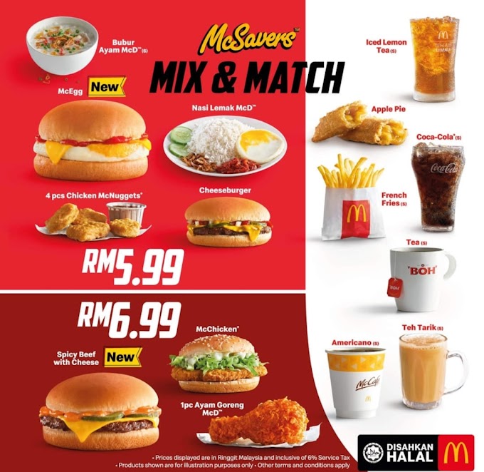 Makan Set Mix And Match Baru Dari McDonald