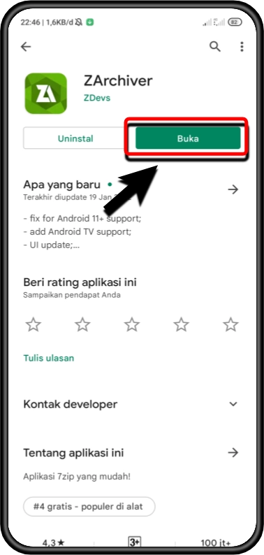 Cara membuka file zip dan file rar di hp android