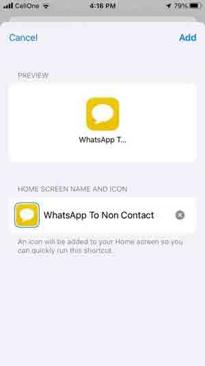 أرسل رسائل على WhatsApp دون حفظ الرقم على iPhone