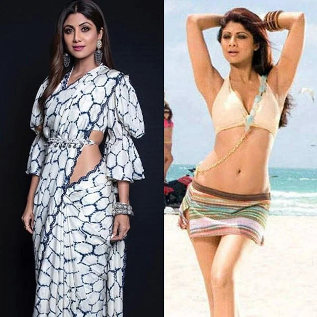 Shilpa Shetty saree vs bikini bollywood actress
