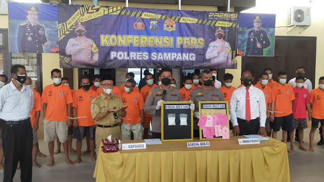 OPS Semeru 2021, Polres Sampang Berhasil Ungkap 25 Kasus Narkoba, 1 Diantaranya Seorang Perempuan