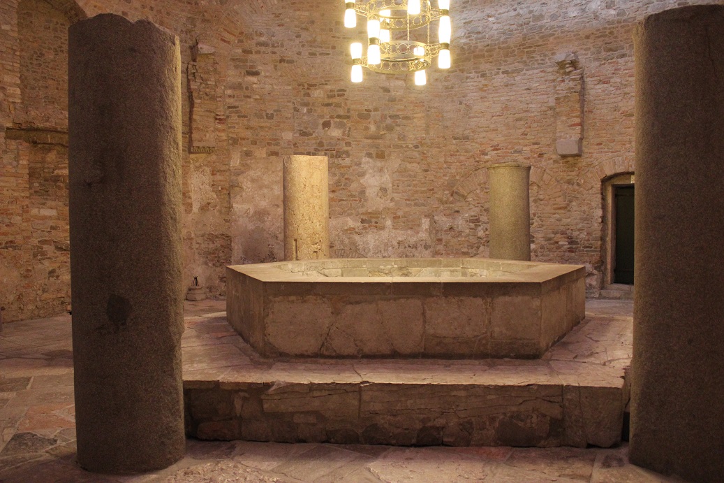 italská Aquileia, raně křesťanské baptisterium