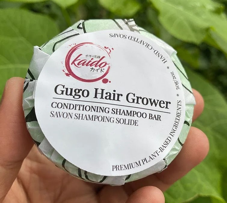 A package of Kaido Gugo Hair Grower Shampoo Bar