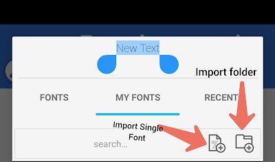 How to install custom fonts on Pixellab
