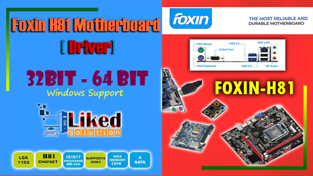 Foxin FMB-H81 Motherboard Driver Download | 32Bit 64Bit Windows Support 