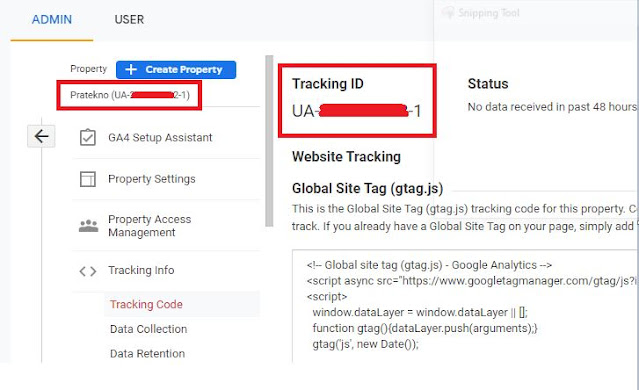 Tracking ID Google Analytics