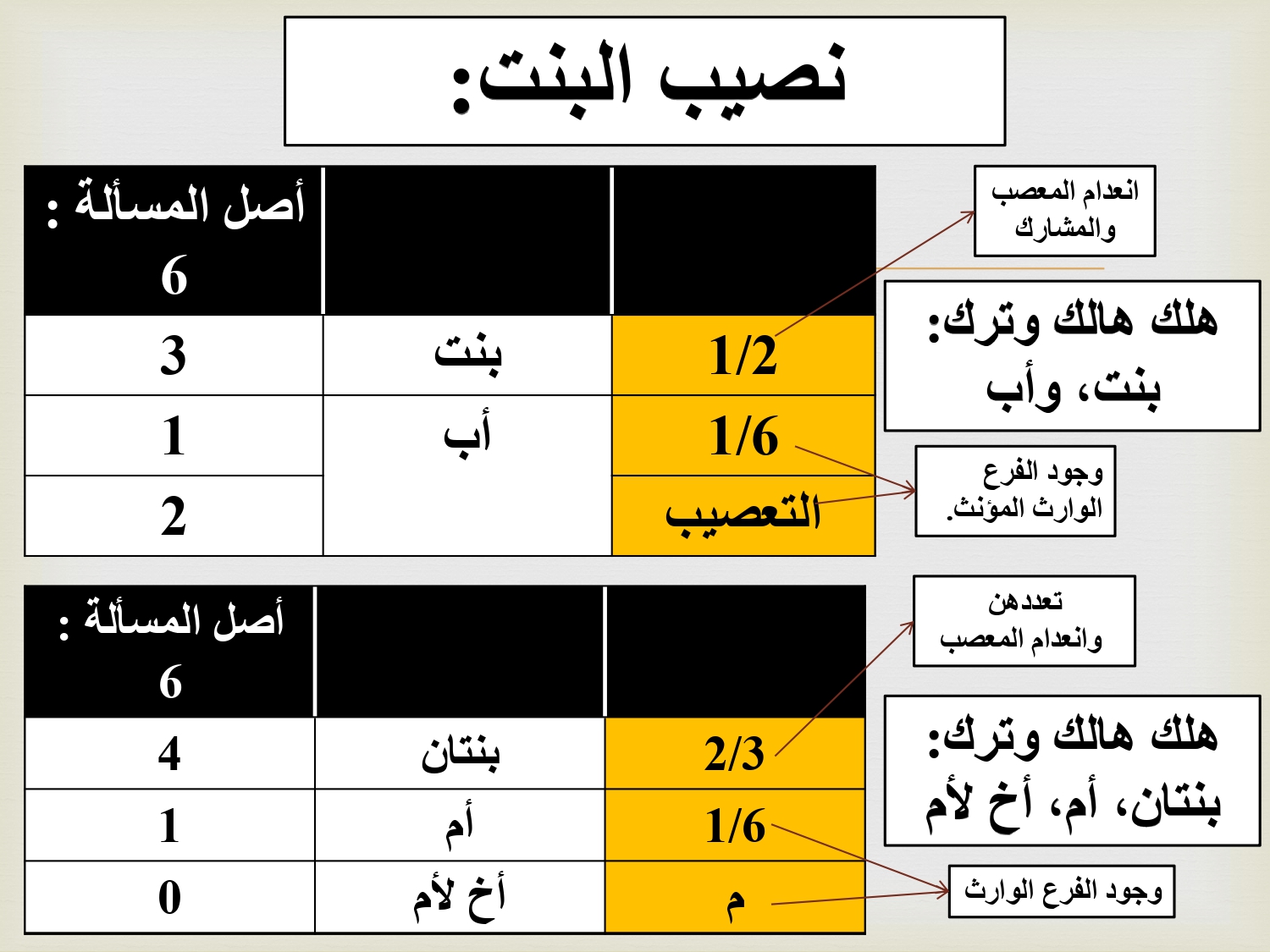 تمارين ومسائل تطبيقية وحلولها في المواريث بصيغة PDF