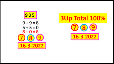 Thai lottery VIP TOTAL 16-3-2022 | Thailand Lottery tips 2022 | Thailand Lottery VIP total paper 16-3-2022