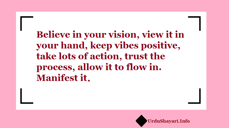 Best Motivational Morning quote - image vision process