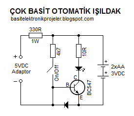 ışıldak devresi ışıldak yapımı diy lantern