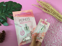 Ulasan Singkat Produk Kecantikan Pond's Triple Glow Serum dan Mask