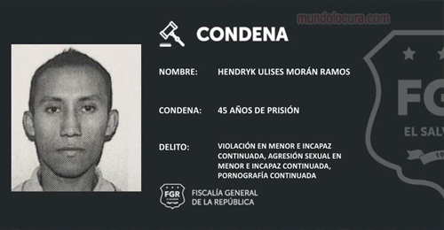 El Salvador: Condenan a 45 años de cárcel a sujeto acusado de violar a una menor de edad