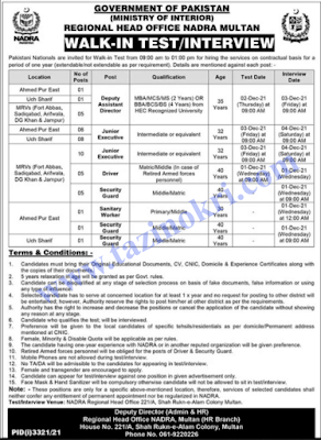 Nadra JObs 2021