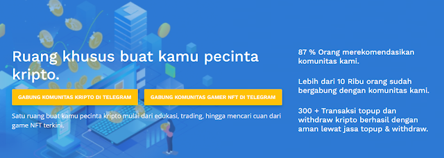 Masuk sini yang ingin Beriklan (Advertising) dan Withdraw atau Deposit Cryptocurrency Terpercaya Legit