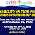 SUSTAINABILITY IN THIS PANDEMIC WEBINAR-WORKSHOP SERIES