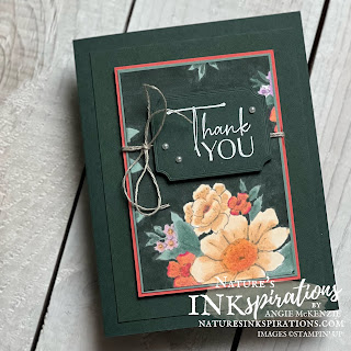 Blessings of Home CAP card with Flowing Flowers sentiment | Nature's INKspirations by Angie McKenzie