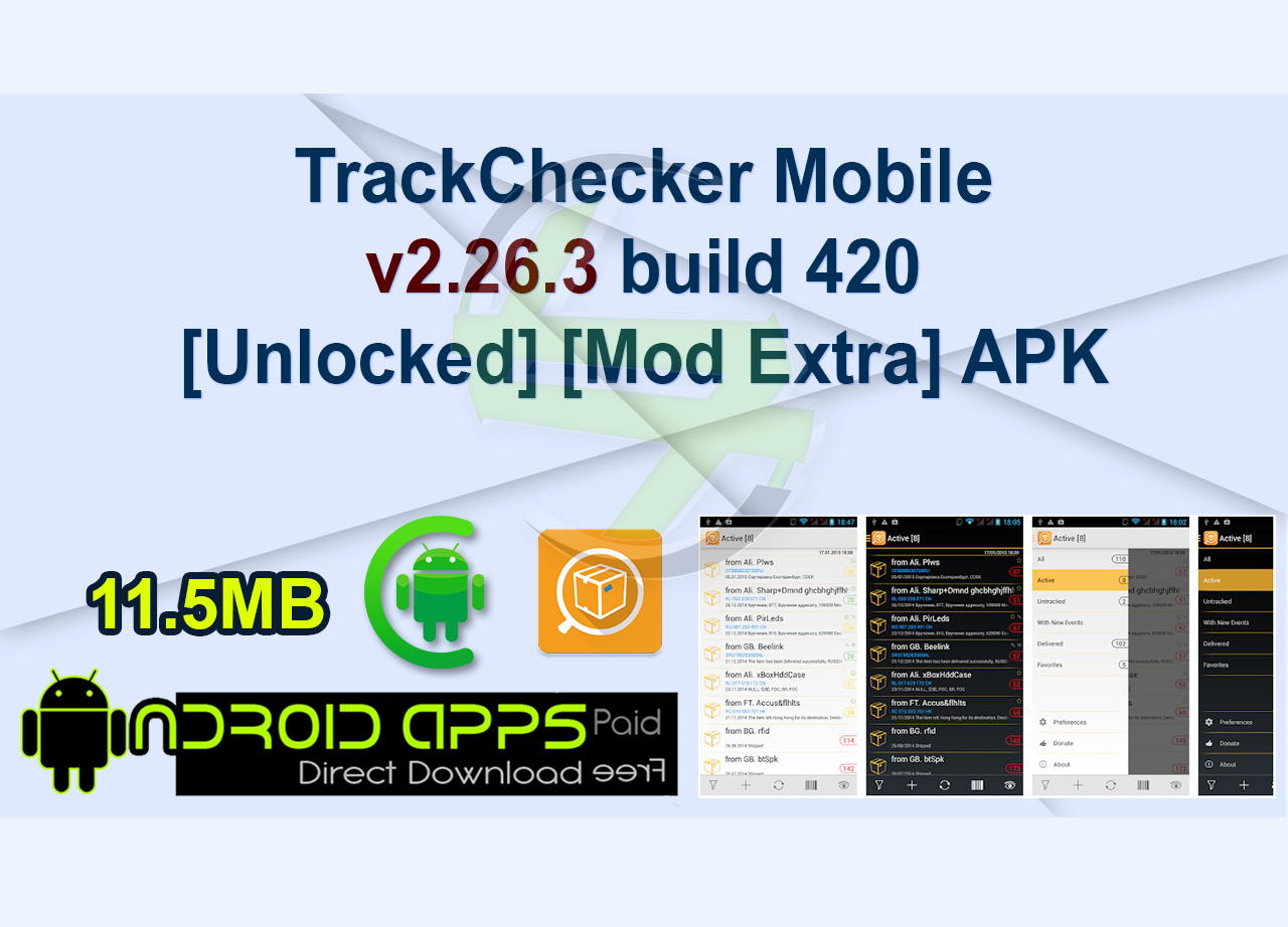 TrackChecker Mobile v2.26.3 build 420 [Unlocked] [Mod Extra] APK
