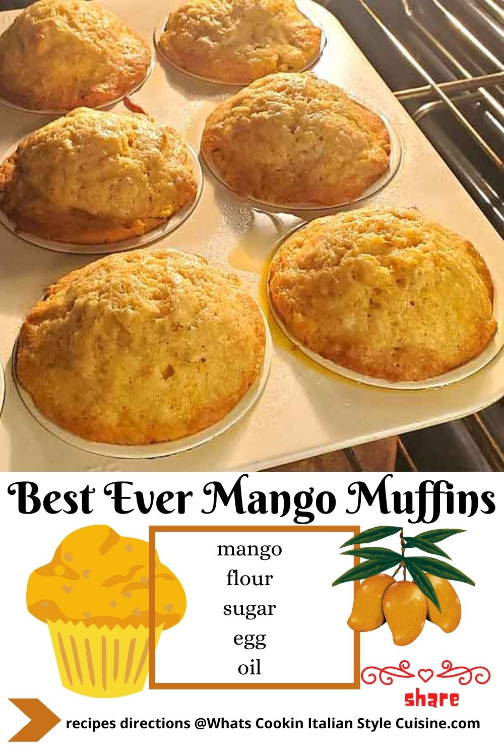 pin for later best mango muffins