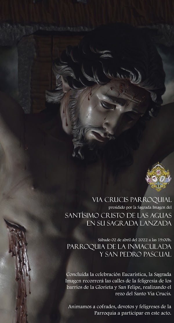 Vía Crucis con el Santísimo Cristo de las Aguas hoy en Jaén