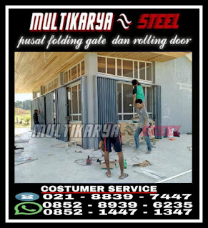 Gambar untuk Pusat informasi tentang daftar harga murah jual beli per meter persegi2 pintu folding gate slat daun jenis bahan besi aluminium ykk dan galvalum anti karat pintu harmonika dan rolling door harga murah untuk wilayah Tangerang BSD Serpong cengkareng kebonjeruk alamsutra kelapagading cikupa balaraja tigaraksa curug binong bintaro mauk pasar kemis cimone cisauk ciledug karawang cikampek cikarang subang jakarta bekasi bandung purwakarta sukabumi dan cianjur